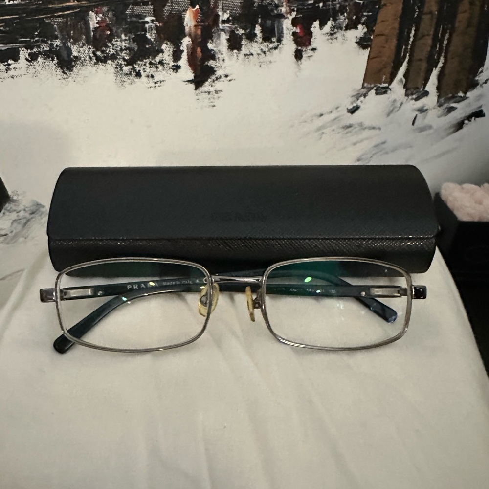 Authentic Prada Eyeglass Frames VPR 55I 5AV 1O1